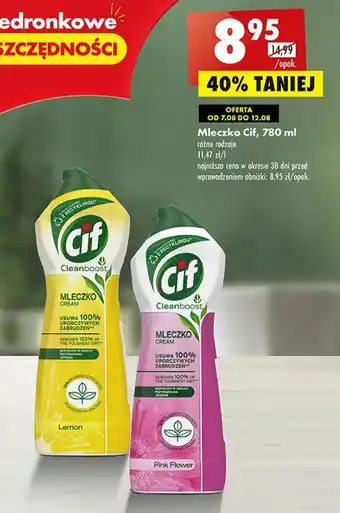 Biedronka Mleczko Cif, 780 ml oferta