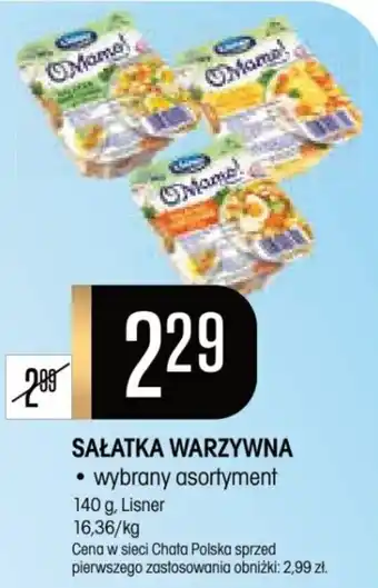 Chata Polska SAŁATKA WARZYWNA 140 g, Lisner oferta