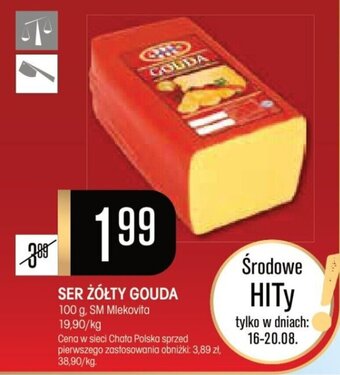 Chata Polska SER ŻÓŁTY GOUDA 100 g, SM Mlekovita oferta