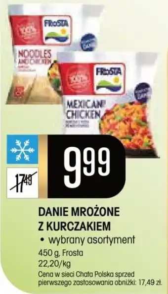 Chata Polska DANIE MROŻONE Z KURCZAKIEM 450 g, Frosta oferta