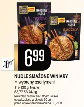 Chata Polska NUDLE SMAŻONE WINIARY 119-130 g, Nestlé oferta