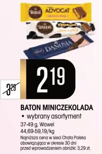 Chata Polska BATON MINICZEKOLADA 37-49 g, Wawel oferta