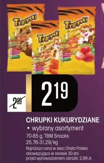 Chata Polska CHRUPKI KUKURYDZIANE 70-85 g, TBM Snacks oferta
