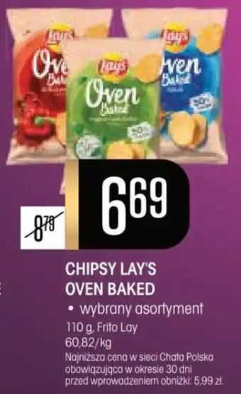 Chata Polska CHIPSY LAY'S OVEN BAKED 110 g, Frito Lay oferta