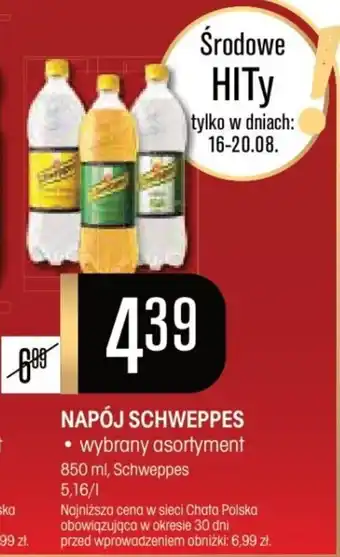 Chata Polska NAPÓJ SCHWEPPES 850 ml, Schweppes oferta