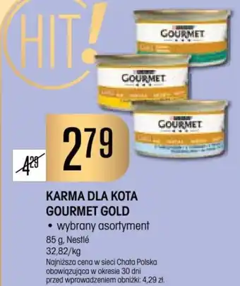 Chata Polska KARMA DLA KOTA GOURMET GOLD 85 g, Nestlé oferta