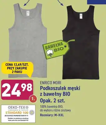 ALDI Podkoszulek męski z bawełny BIO 2szt. oferta