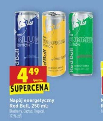 Biedronka Napój energetyczny Red Bull 250ml oferta