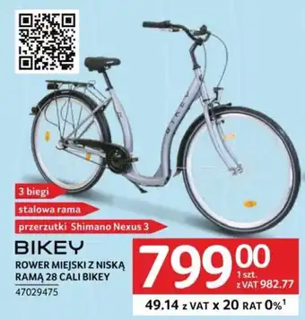Selgros ROWER MIEJSKI Z NISKĄ RAMĄ 28 CALI BIKEY oferta