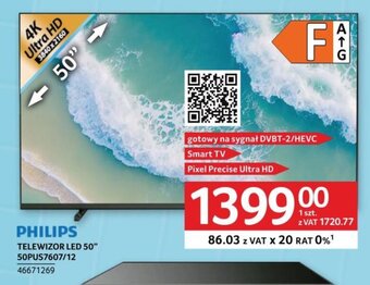 Selgros PHILIPS TELEWIZOR LED 50" 50PUS7607/12 oferta