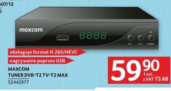 MAXCOM TUNER DVB-T2 TV-T2 MAX
