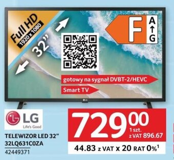 Selgros TELEWIZOR LED 32" 32LQ631COZA oferta