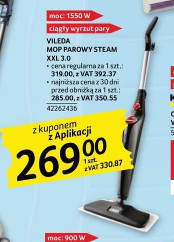 Selgros VILEDA MOP PAROWY STEAM XXL 3.0 oferta