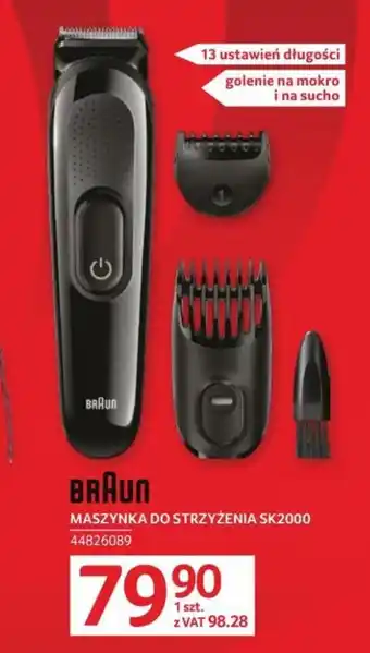 Selgros BRAUN MASZYNKA DO STRZYŻENIA SK2000 oferta