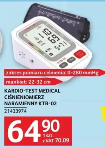 Selgros KARDIO-TEST MEDICAL CIŚNIENIOMIERZ NARAMIENNY KTB-02 oferta