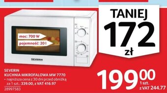 Selgros SEVERIN KUCHNIA MIKROFALOWA MW 7770 oferta