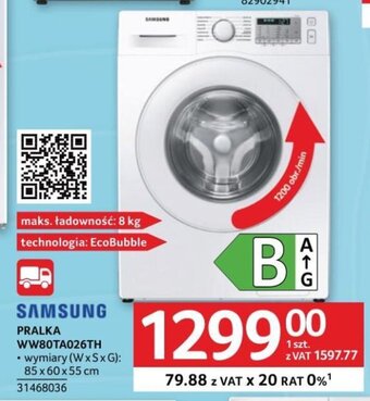 Selgros SAMSUNG PRALKA WW80TA026TH oferta