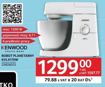Selgros KENWOOD ROBOT PLANETARNY KVL4170W oferta