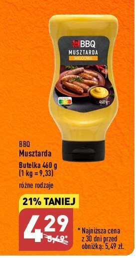 ALDI Musztarda miodowa oferta