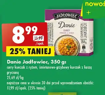Biedronka Kurczak śmietanowo-grzybowy z kaszą gryczaną oferta