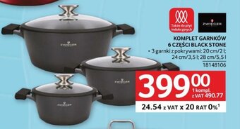 Selgros ZWIEGER KOMPLET GARNKÓW 6 CZĘŚCI BLACK STONE oferta