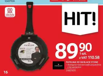 Selgros PATELNIA 20 CM BLACK STONE oferta