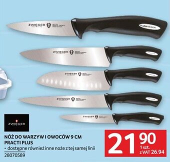 Selgros ZWIEGER NÓŻ DO WARZYW I OWOCÓW 9 CM PRACTI PLUS oferta