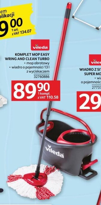 Selgros Vileda KOMPLET MOP EASY WRING AND CLEAN TURBO oferta