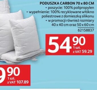 Selgros PODUSZKA CARBON 70 x 80 CM oferta