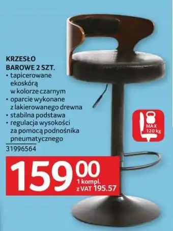Selgros KRZESŁO BAROWE 2 SZT. oferta