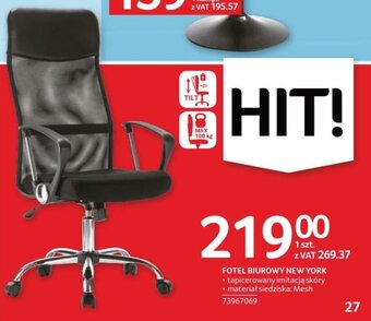 Selgros FOTEL BIUROWY NEW YORK oferta