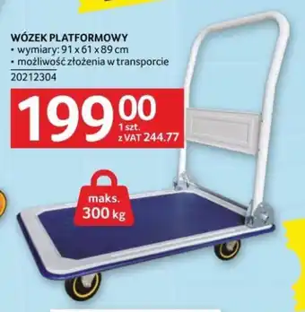 Selgros WÓZEK PLATFORMOWY • wymiary: 91 x 61 x 89 cm oferta
