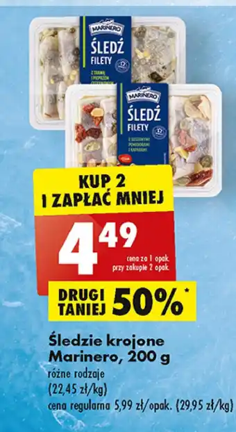 Biedronka Śledzie krojone trawa i pieprz cytrynowy oferta