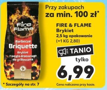 Kaufland FIRE & FLAME Brykiet 2,5 kg oferta