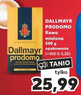 Kaufland DALLMAYR PRODOMO Kawa mielona 500 g oferta