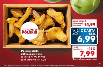 Kaufland Polskie kurki 200 g oferta