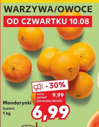 Kaufland Mandarynki luzem 1 kg oferta