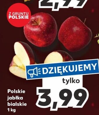 Kaufland Polskie jabłka bialskie 1 kg oferta