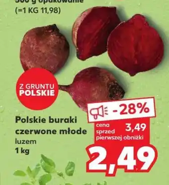Kaufland Polskie buraki czerwone młode 1 kg oferta