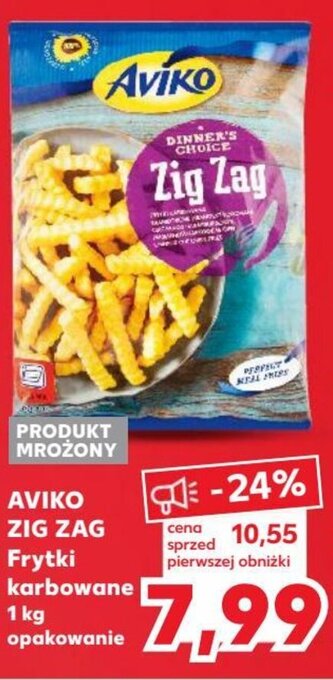Kaufland AVIKO ZIG ZAG Frytki karbowane 1 kg oferta