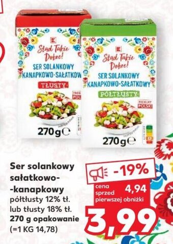 Kaufland Ser solankowy sałatkowo-kanapkowy 270 g oferta