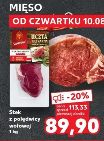Kaufland Stek z polędwicy wołowej 1 kg oferta