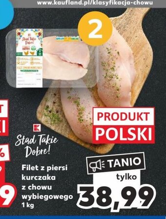 Kaufland Filet z piersi kurczaka z chowu wybiegowego 1 kg oferta