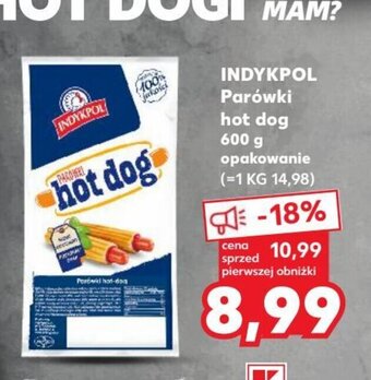 Kaufland INDYKPOL Parówki hot dog 600 g oferta