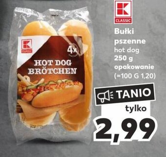 Kaufland Bułki pszenne hot dog 250 g oferta