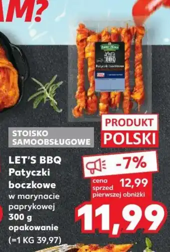 Kaufland LET'S BBQ Patyczki boczkowe 300 g oferta