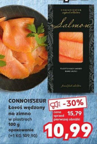 Kaufland CONNOISSEUR Łosoś wędzony na zimno 100g oferta