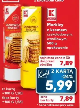 Markizy z kremem 500g