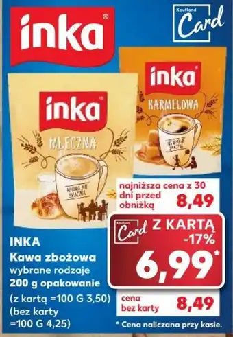 Kaufland INKA Kawa zbożowa 200 g opakowanie oferta