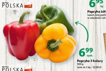 Auchan Papryka 3 kolory 500 g oferta